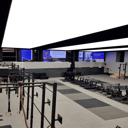 Stretch Ceiling Lighting for Gym