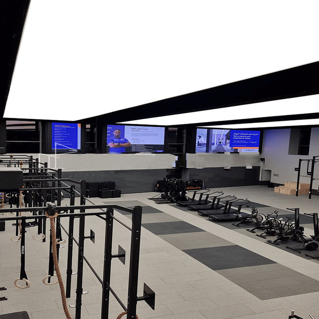 Stretch Ceiling Lighting for Gym