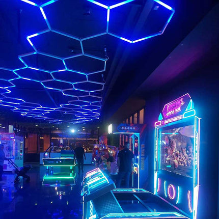 RGB hexagon light 15 grid system