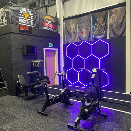 RGB hexagon light 8 grid system
