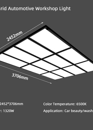 12 Grid Automotive Workshop Light w/border