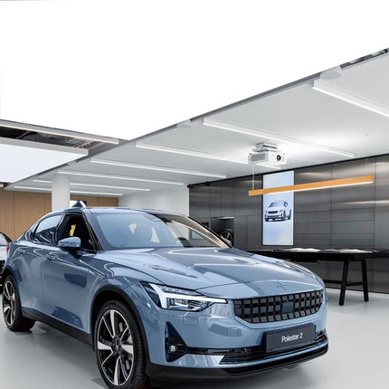 Stretch Ceiling Lighting for Auto 4S Hub