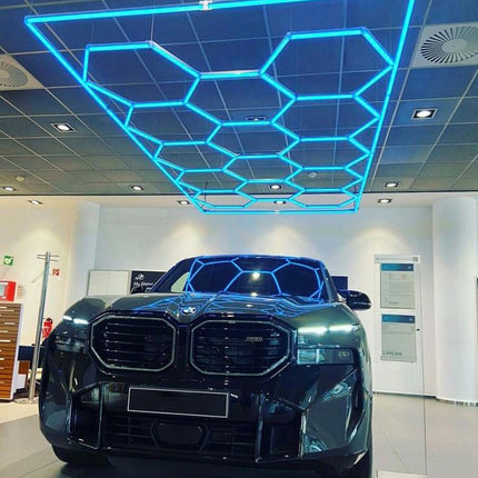 RGB hexagon light 14 grid system w/border