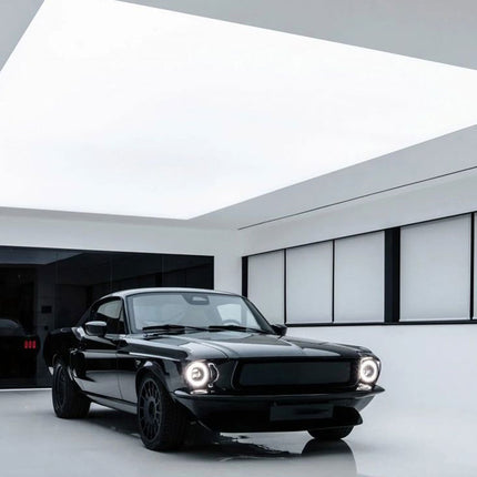 Stretch Ceiling Lighting for Auto 4S Hub