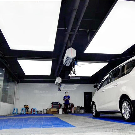 Stretch Ceiling Lighting for Car Wash Shop