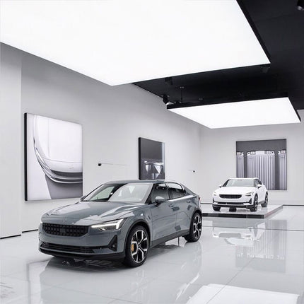 Stretch Ceiling Lighting for Auto 4S Hub