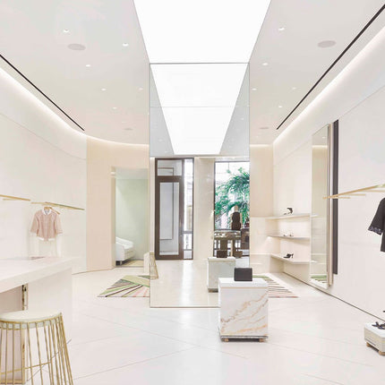 Stretch Ceiling Lighting for Clothing Store
