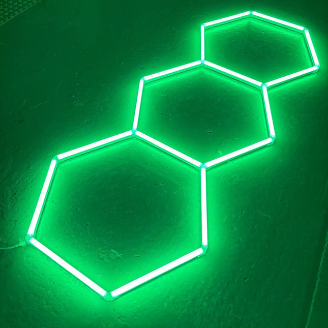 RGB 3 grid hexagon lights system