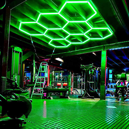 RGB hexagon light 8 grid system