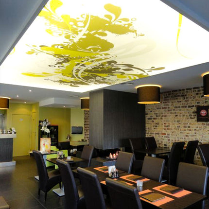 Stretch Ceiling Lighting for Restaurant