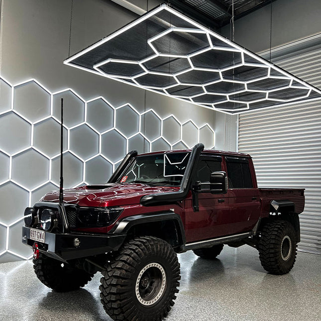 3CCT Dimmable 14 Hexagon Lights w/border
